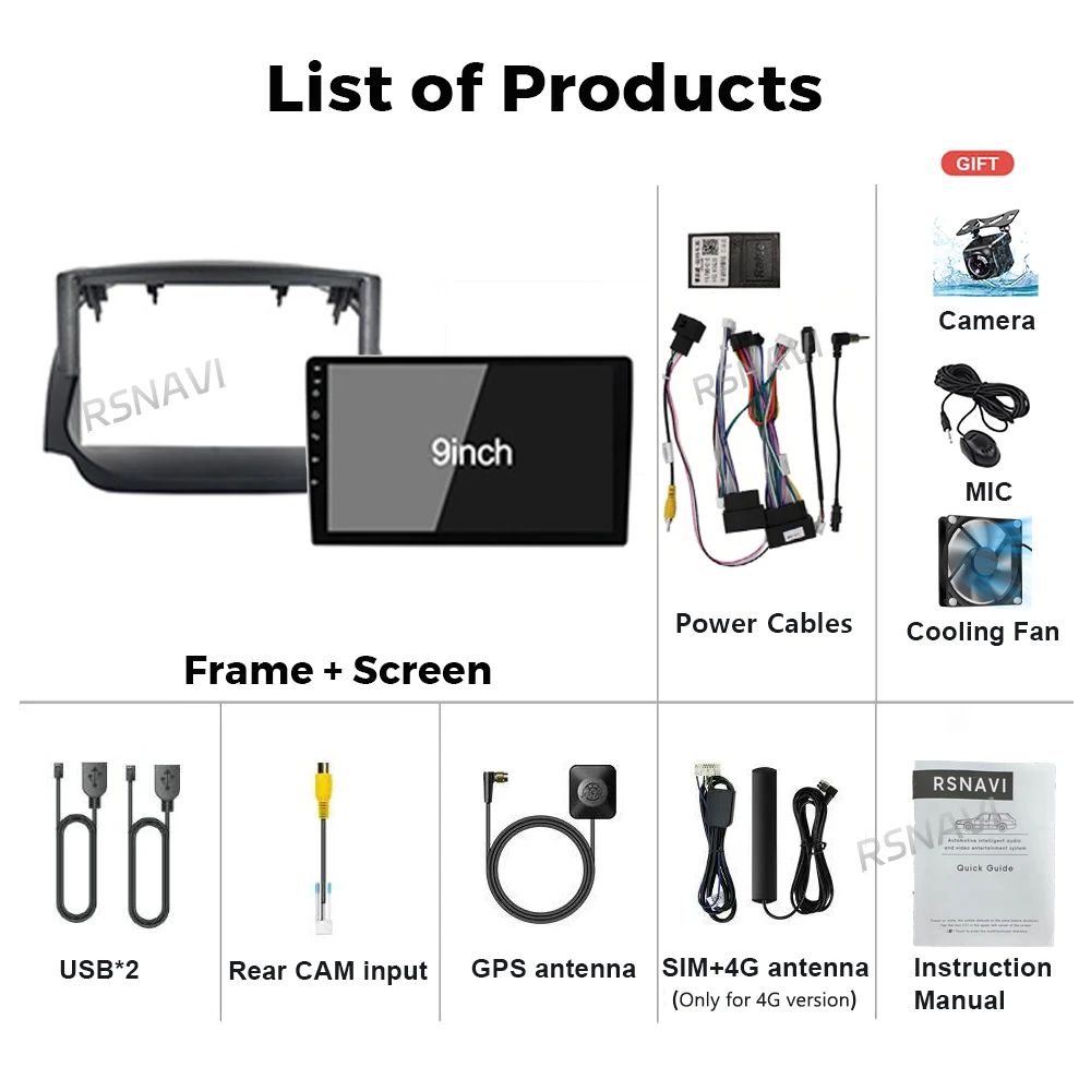 Android 16 Carplay Auto 2K Screen Car Radio Multimedia Player For Ford Ecosport 2013-2017 DSP 2din Autoradio Stereo Head Unit