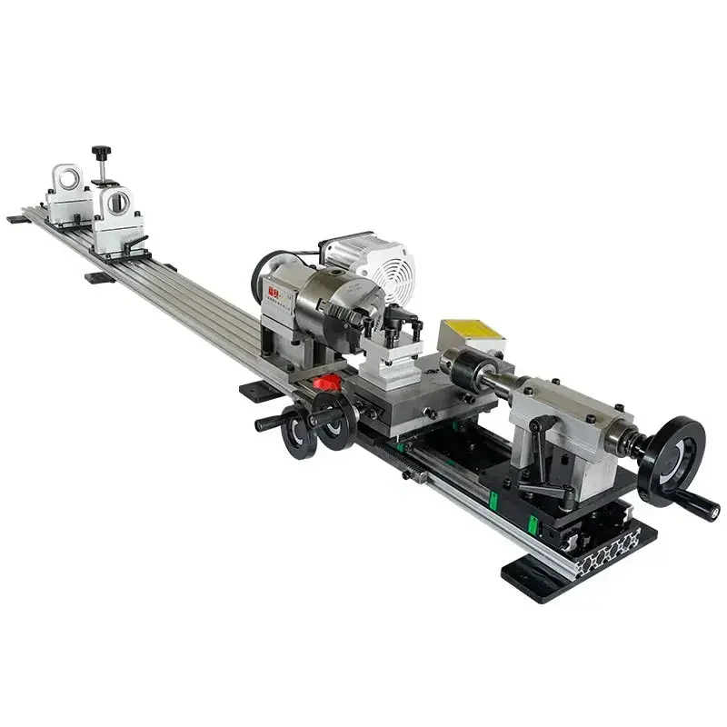 Professional Multifunction Horizontal Mini Wood Manual Lathe For  Pool Cue Repairing Turning Drilling and Threading