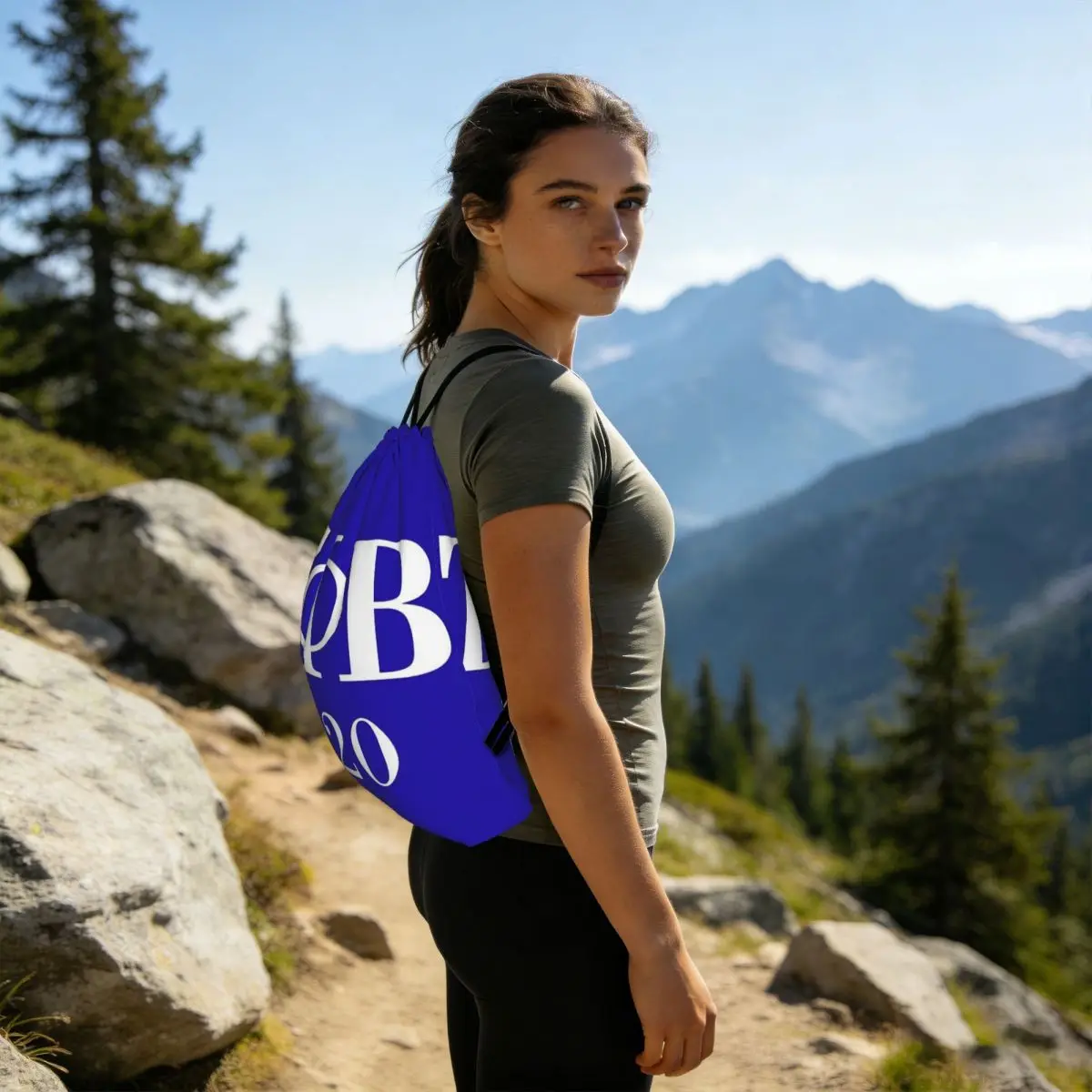 Zeta Phi Beta Sorority Logo Greek Letter 1920 Backpacks Fashion Drawstring Bags Sports Bag Book Bags for Man Woman Students