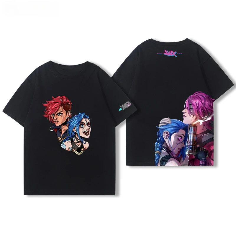 Arcane Wei Caitlin Tシャツ リーグ・オブ・レジェンド Tシャツ ジンクス Tシャツ フォートナイト Tシャツ ティキ Tシャツ 紳士服・婦人服