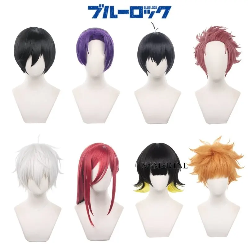 Anime Blue Lock Bachira Meguru Hyoma Chigiri Nagi Seishirou Isagi Yoichi Mikage Reo Sae Itoshi Kunigami Rensuke Cosplay Wigs