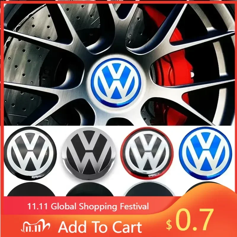 

Декоративные колпачки на центральные отверстия колесных дисков с логотипом VW (4 шт., 60 мм) для Volkswagen Polo/Passat B5 B6 B7/Golf 4 5 6/Tiguan/Jetta/LAVIDA