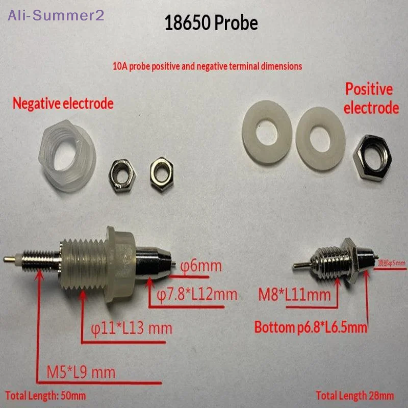 {Summer2} 18650 Test Stand Probe Internal Resistance Tester Accessories Battery Divider Cabinet Battery Test Probe
