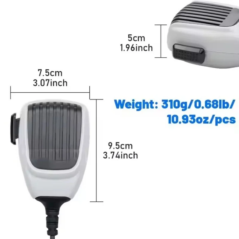 New HM-148G Handheld PTT Microphone for Car Radios Heavy Duty Omni-Directional IC-F121 ICF5061D ICF6061D ICF1721 IC-F1821