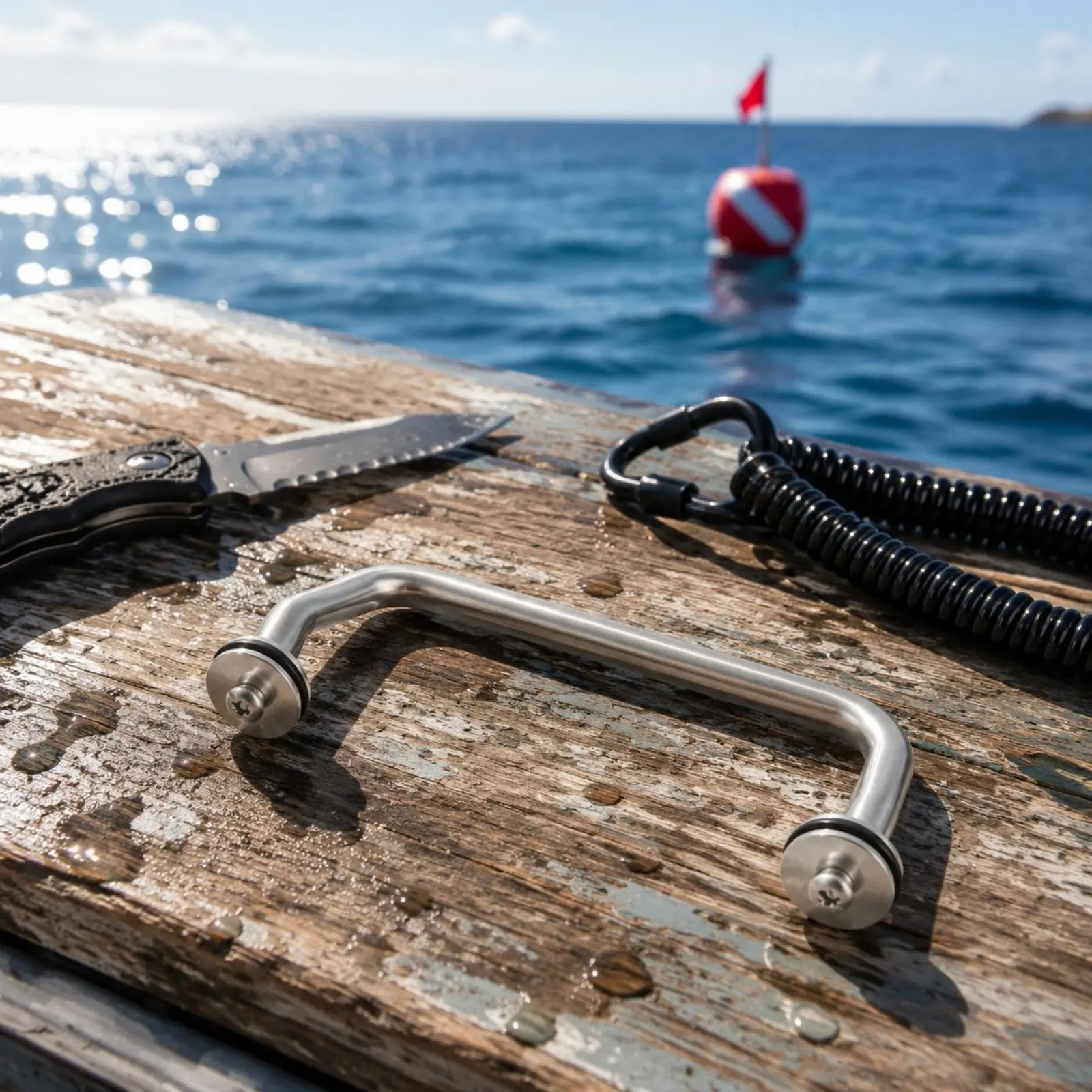 

Sidemount Buttplate Hook Lightweight Dive Rail Hook Water Sports Gear Corrosion Resistant Marine Grade for Underwater Divers