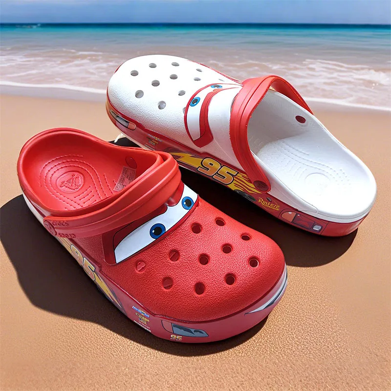 

McQueen 95 Car Cave Shoes Adult Men's Shoes Women's Shoes Children's Shoes Outdoor Casual Baotou Sandals Beach Shoes