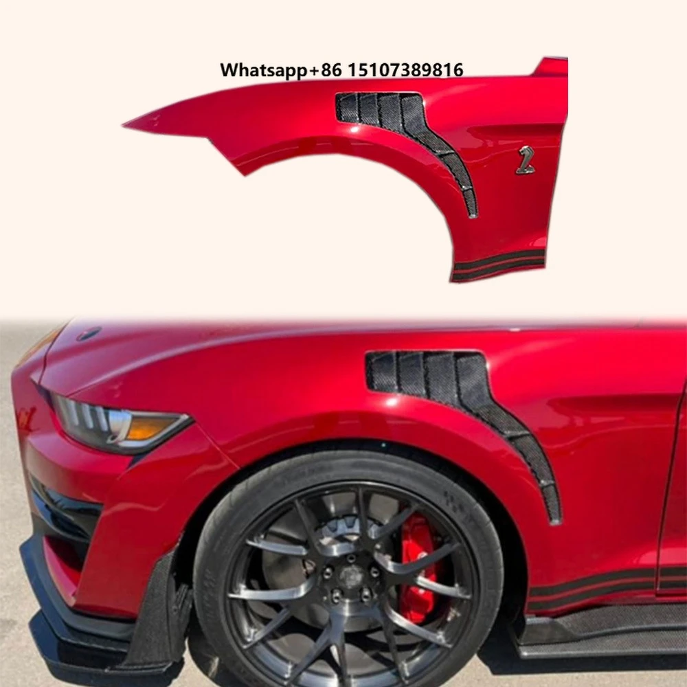 For Mustang 2 Door 2018-23 Only Carbon XSJ Front Side Vented Fender Pair