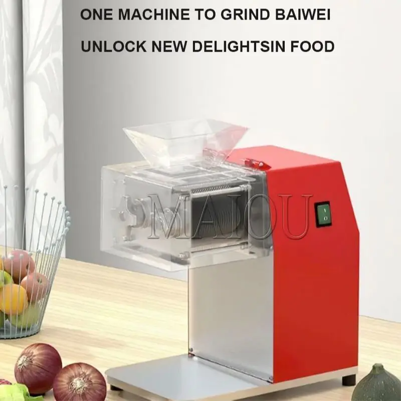 Commercial Electric Meat Slicer Grinder Vegetable Cutter Shred Machine 1100W Home Automatic Food Chopper Chipper