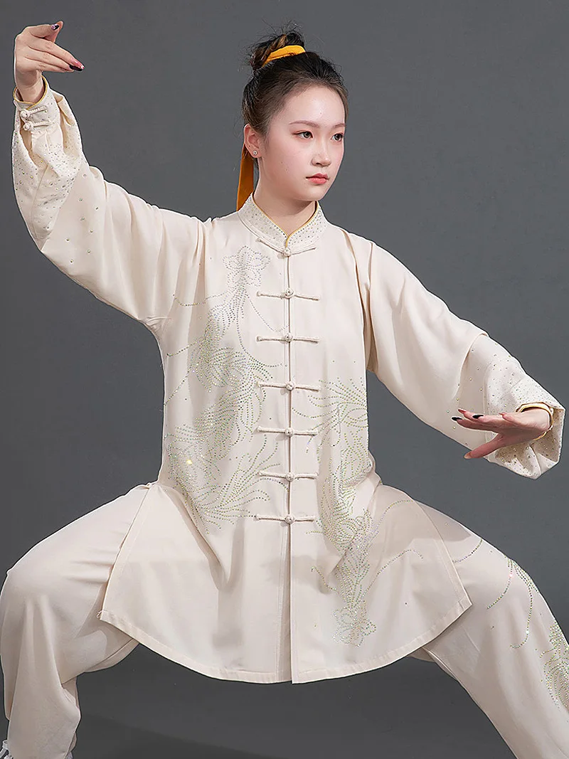 2026 New Professional Tai Chi Suit for Men & Women - Premium Lightweight Summer Wushu Outfit for Baduanjin, Tai Chi Training (Br