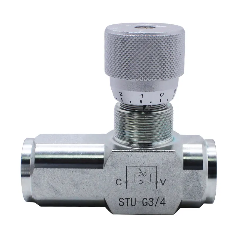 STU-G3/4 High-Pressure Orifice Regulator One-Way Hydraulic Valve Hydraulic Cylinder Speed Regulator