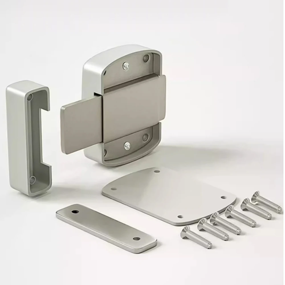 Serratura per porta in lega di zinco Serratura di sicurezza domestica Serratura con bullone rotante Serratura scorrevole in metallo retrò Serratura per porta WC per bagno Mobili hardware