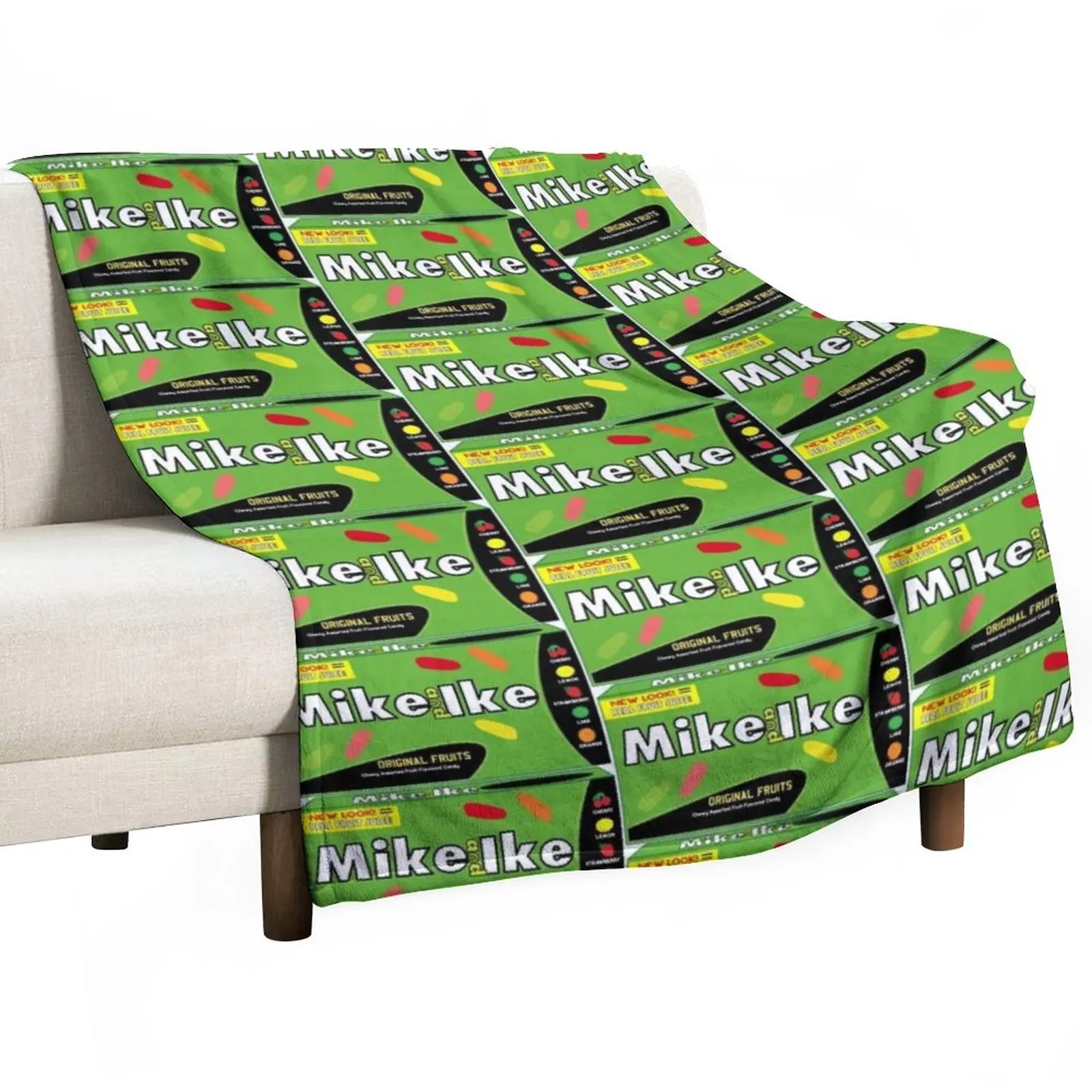 Mike and Ike Throw Blanket Retro Blankets anime