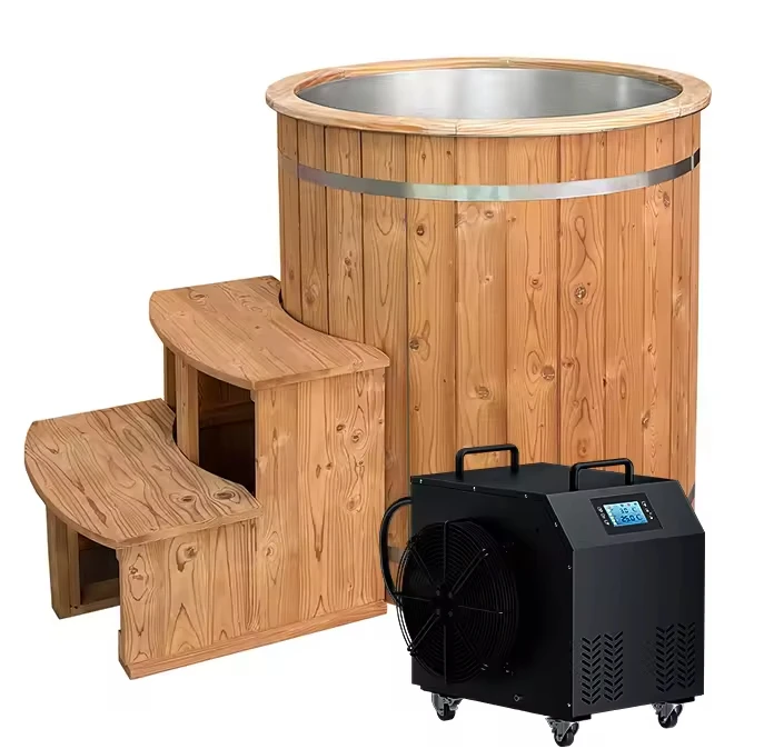 

Bath Ice Pool New Modern Arrivals 2 Person Wooden Steam Cold Plunge Outdoor Spa Tubs Sauna Rooms