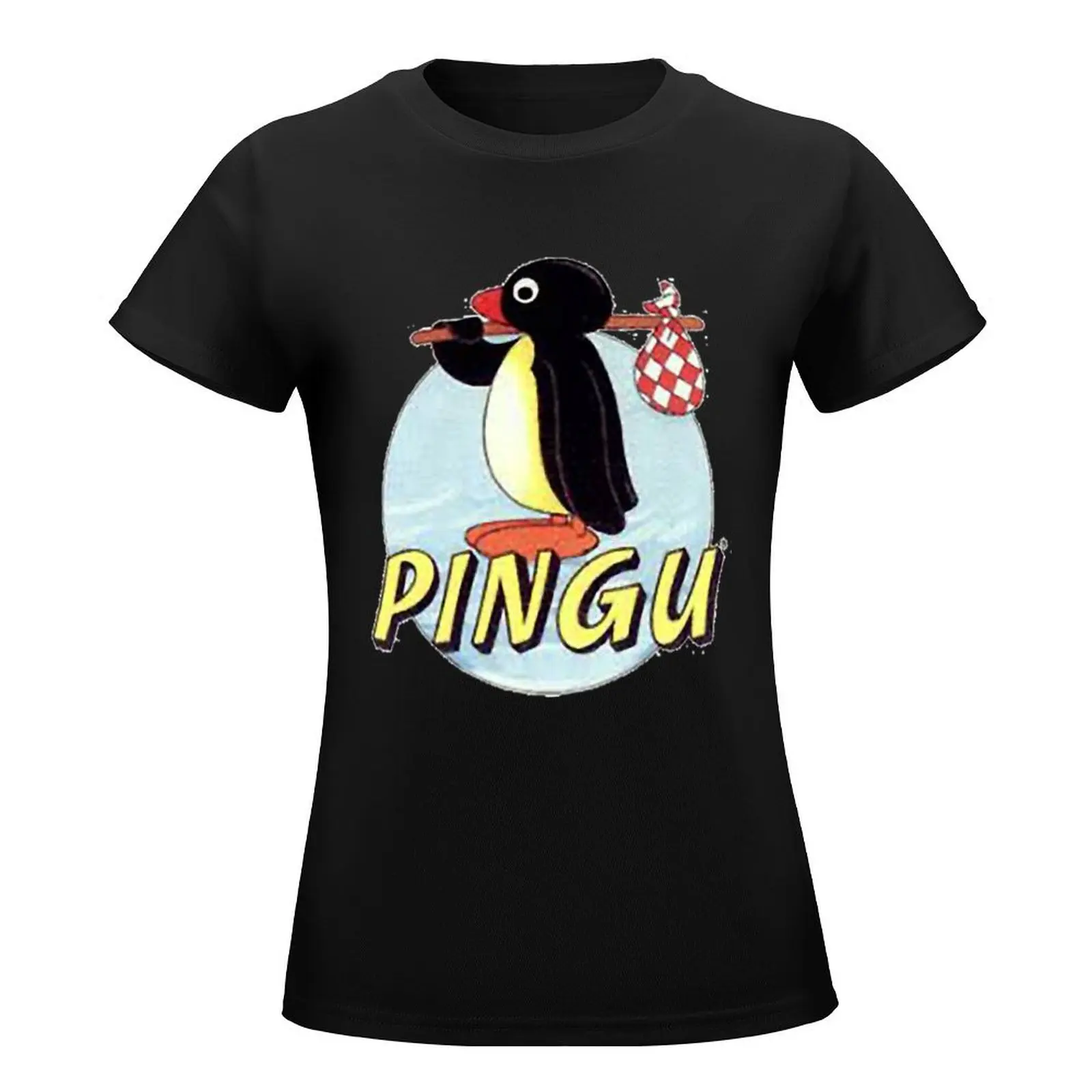 Pingu T-Shirt kawaii clothes tees animal print quick-drying t-shirts for Women pack