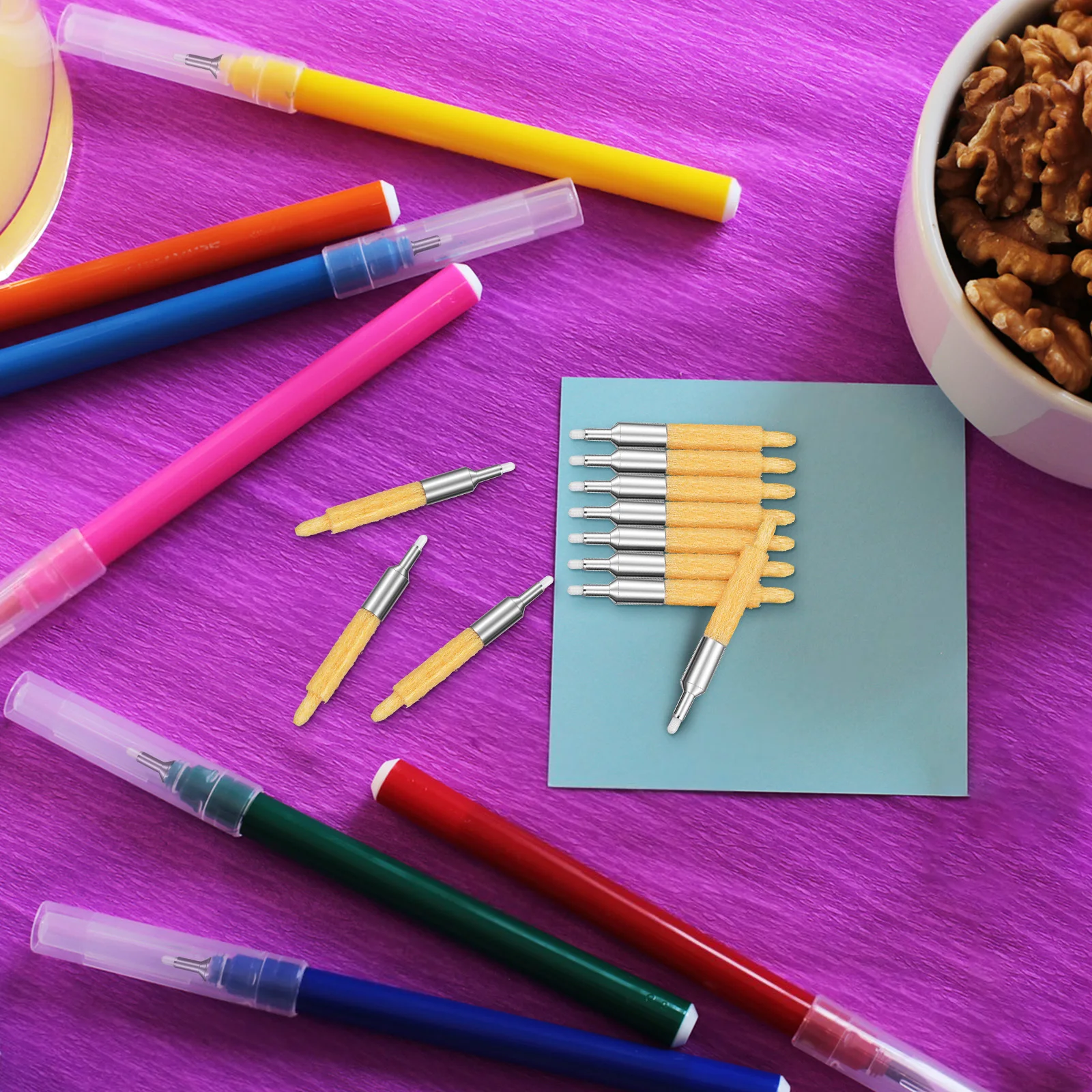 

20Pcs Replacement Paint Pen Nibs Durable Tips for Acrylic Marker Drawing Detailing Smooth Writing Marker Pen Points