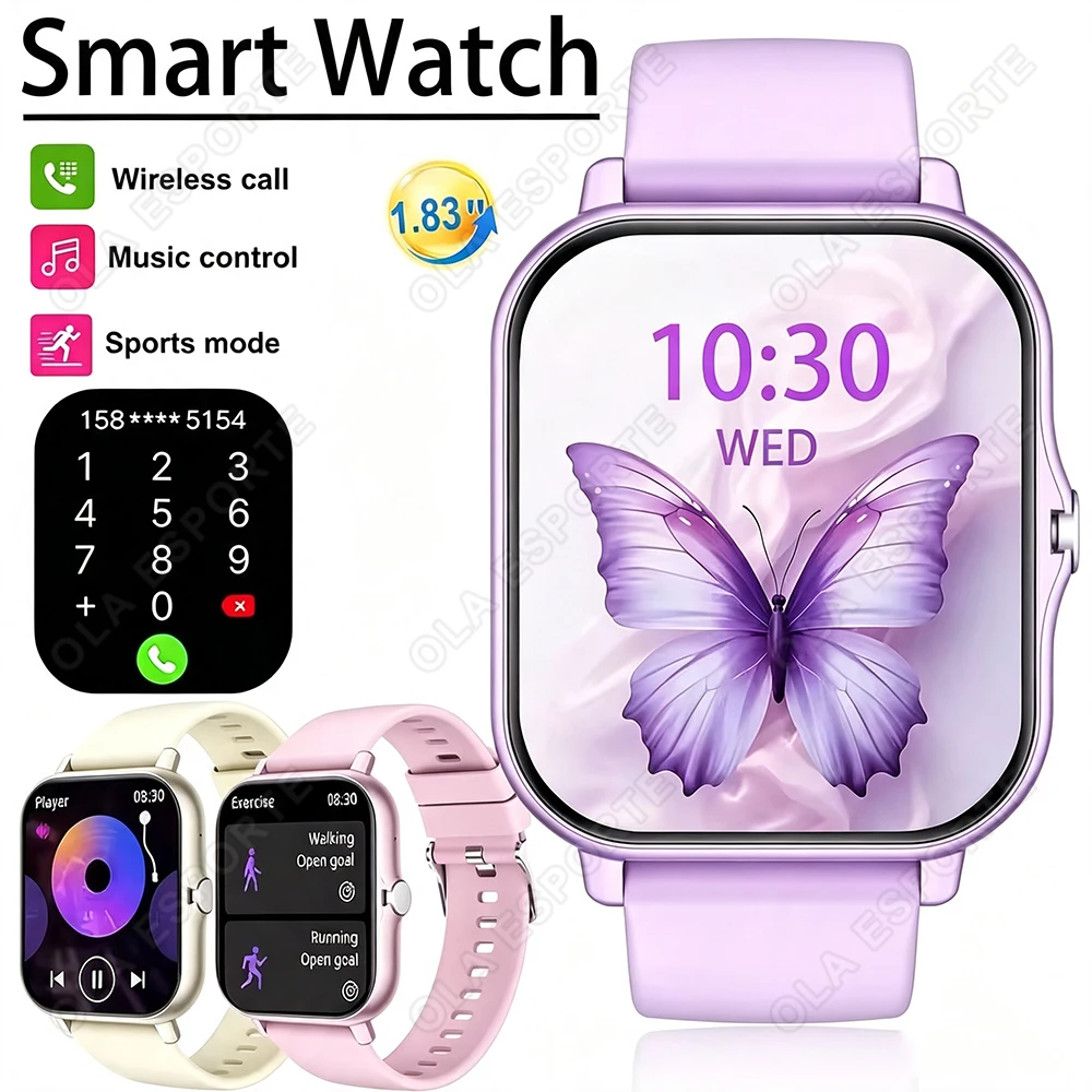 Smartwatch Latest Watches For Women - 최신 업그레이드된 패션 디자인 1.83인치 풀스크린