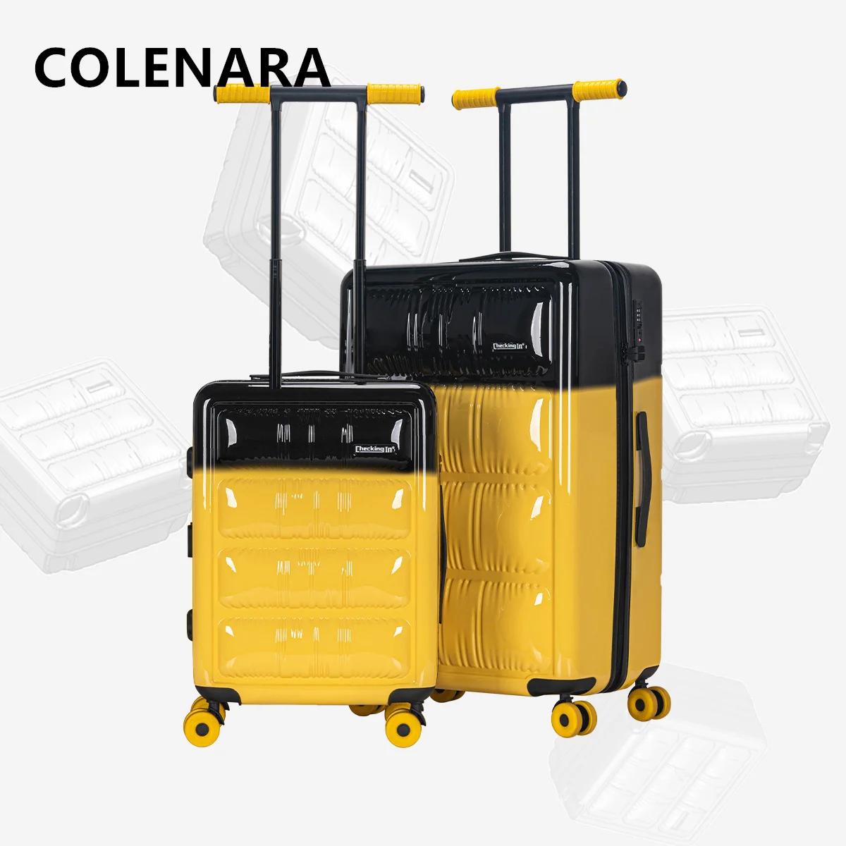 COLENARA ABS+PC Suitcase 20 Inch Boarding Box 28