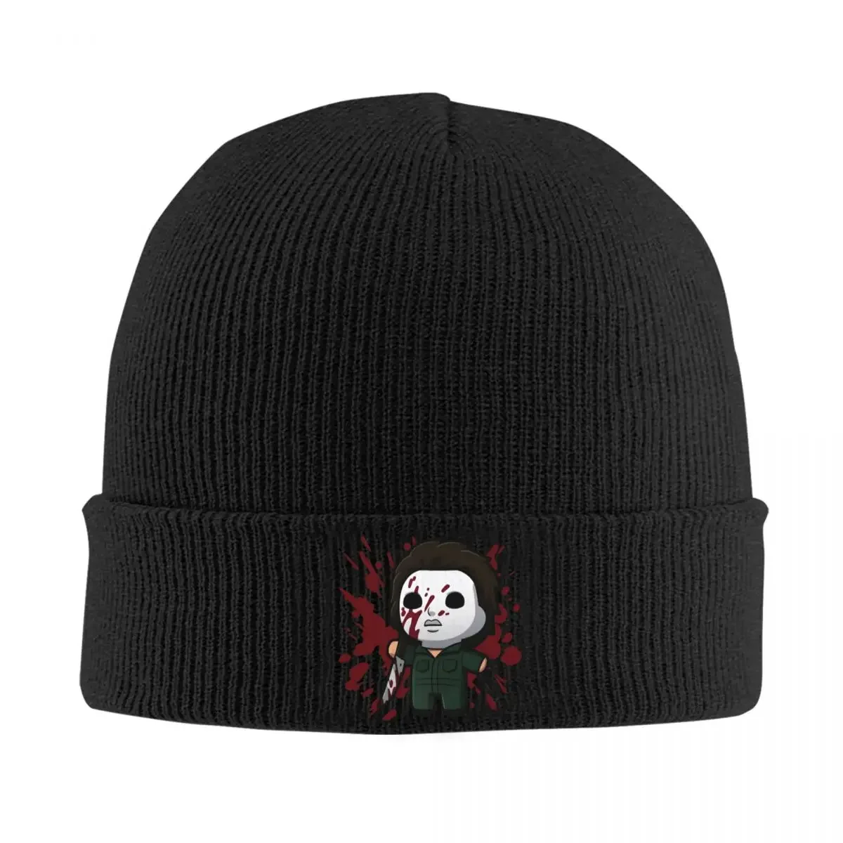 Horror Character Michael Myers Hats Autumn Winter Beanies New Halloween Movie Caps Female Male Acrylic Knitted Hat