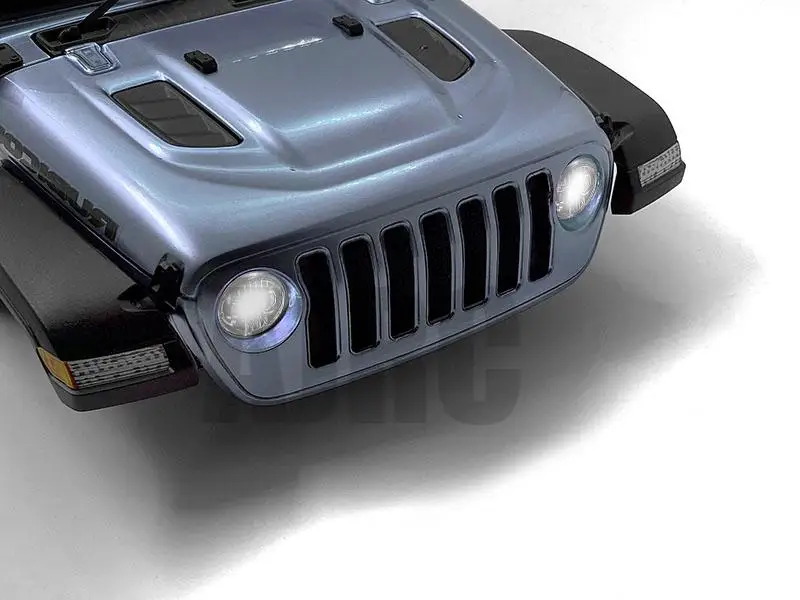 Geschikt voor 1/10 simulatie klimauto SCX10III AXIALE 900/90047 313mm Wrangler Universele koplamp cover LED lamp cup