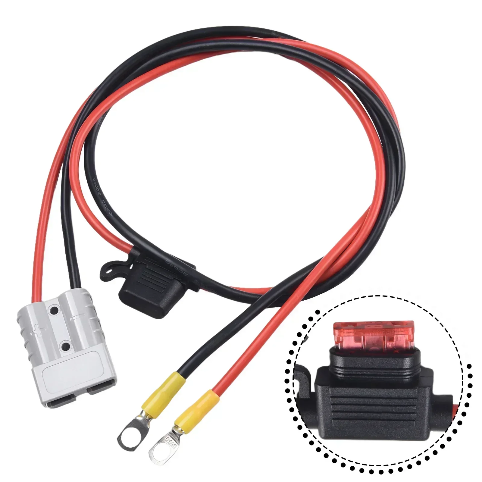 

0 50A Wiring Kit Battery Cable Quick Connect Wire 12V 6m For Anderson Type Plug Battery Cable Quick Connect 600V 8AWG Kit