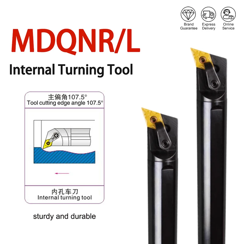 1PCS S20R-MDQNR11 S25S-MDQNR15 S32T-MDQNR15 Internal Turning Tool Holder S25S-MDQNL15 S32T-MDQNL15 CNC Lathe Cutter Tools