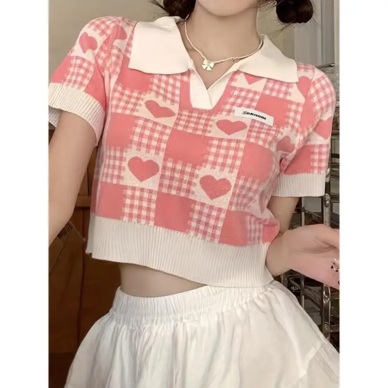 

Men's irt W5377 Heart Patterned ort Sve id Print Cool Feeling Thin Model Ciwalk Suitable Summer irt