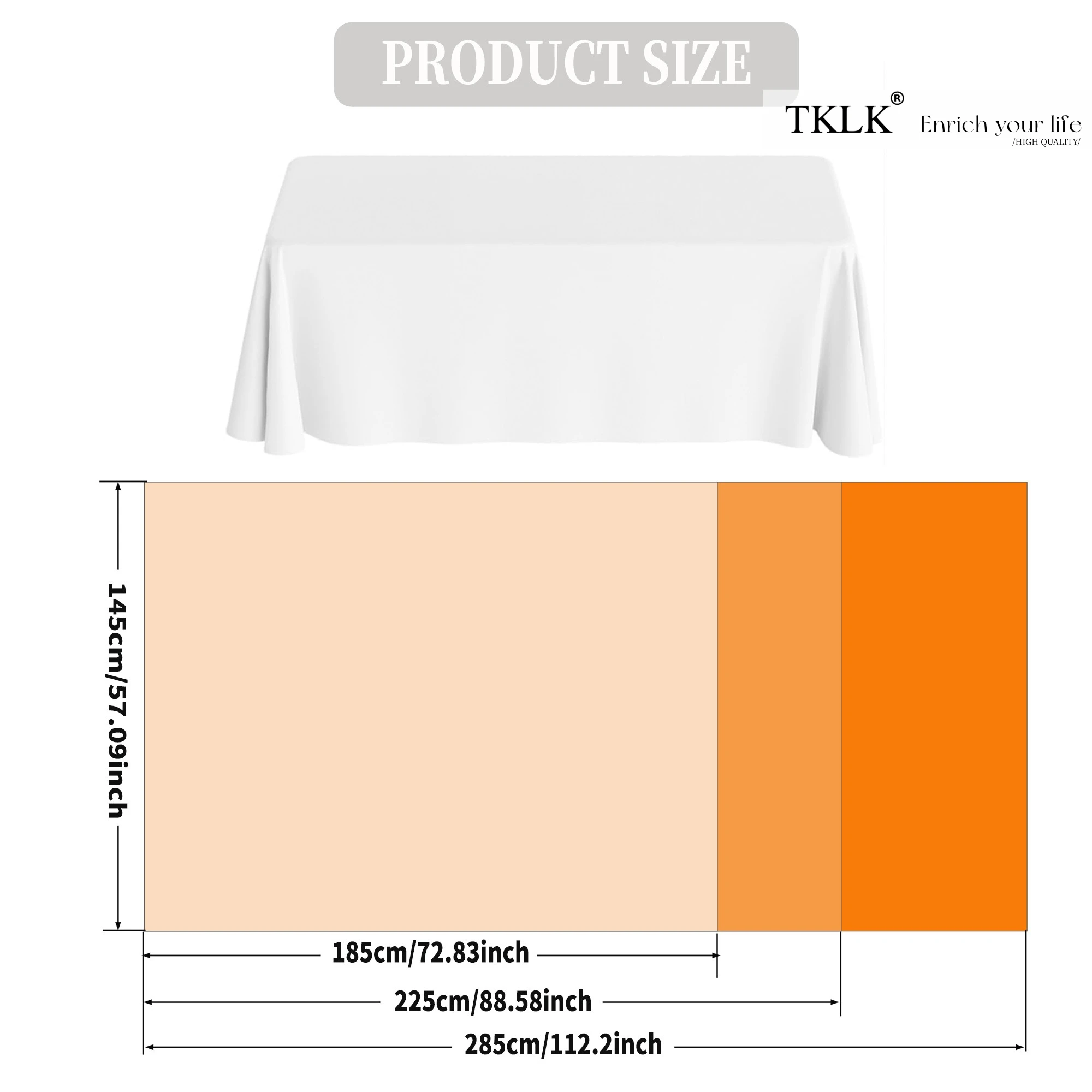 Custom Table Covers Personalized Tablecloths with Logo, for Weddings, Birthdays, Corporate Events, Tradeshows Table Runner