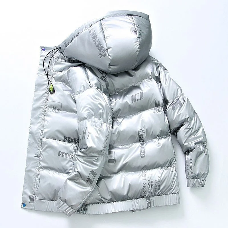 Heren Donsjack 2024 Nieuwe Herfst Winter Trend Jassen Heren Kleding Koreaanse Capuchon Licht Zwart Puffer Kleding Veste Fc