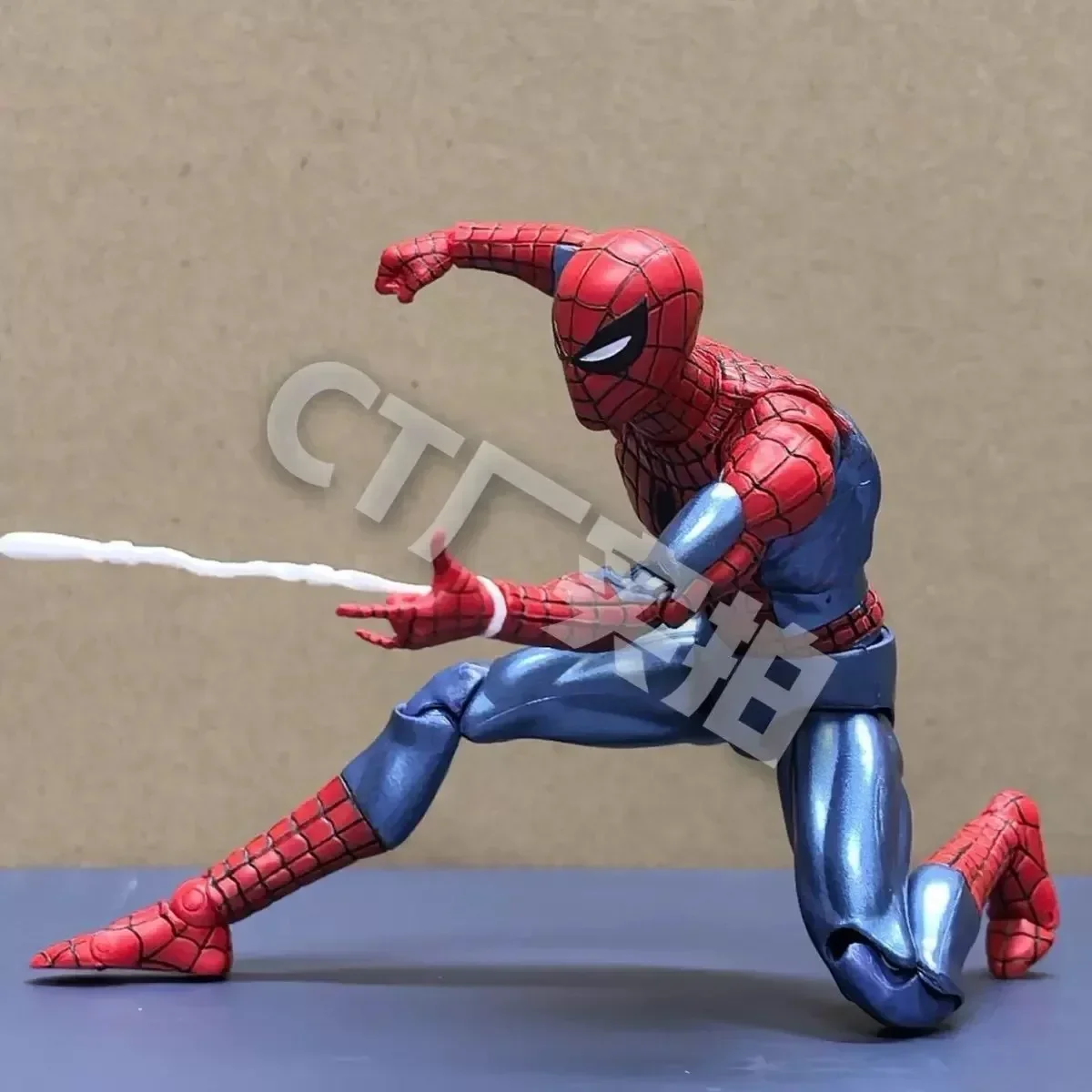 Figurka Spider-Mana Ct Toys Mafex 075 The Amazing Spider-Man Comic Ver Mafex 185 Figurka Akcji Anime Model Lalka Zabawki Personalizowane