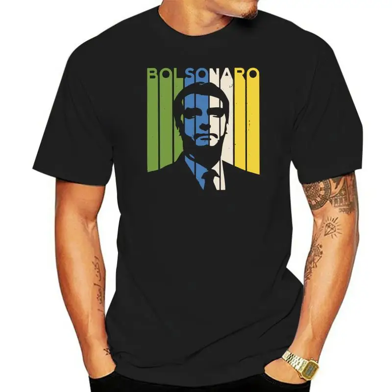 Jair Bolsonaro Presidente 2022 Brasil Shirt Black Cotton Men Shirt Size M-3XL white black  tshirt suit hat pink t-shirt Classic