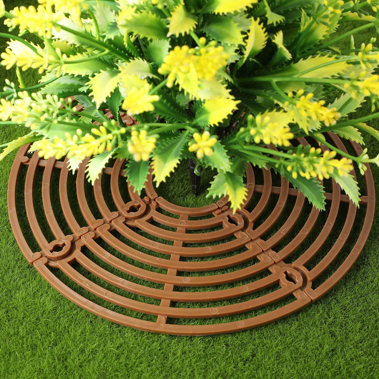 

2pcs Plant Pot Cover Mesh Soil Protector For Garden Flowerpot Anti-Digging Barrier Plastic Grid For Cats Dogs Babies Durable