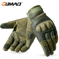 PU Leather Glvoes Full Finger Gloves High Sensitivity Touch Screen Anti-Slip Sports Gloves Riding Bicycle Cycling Accessories