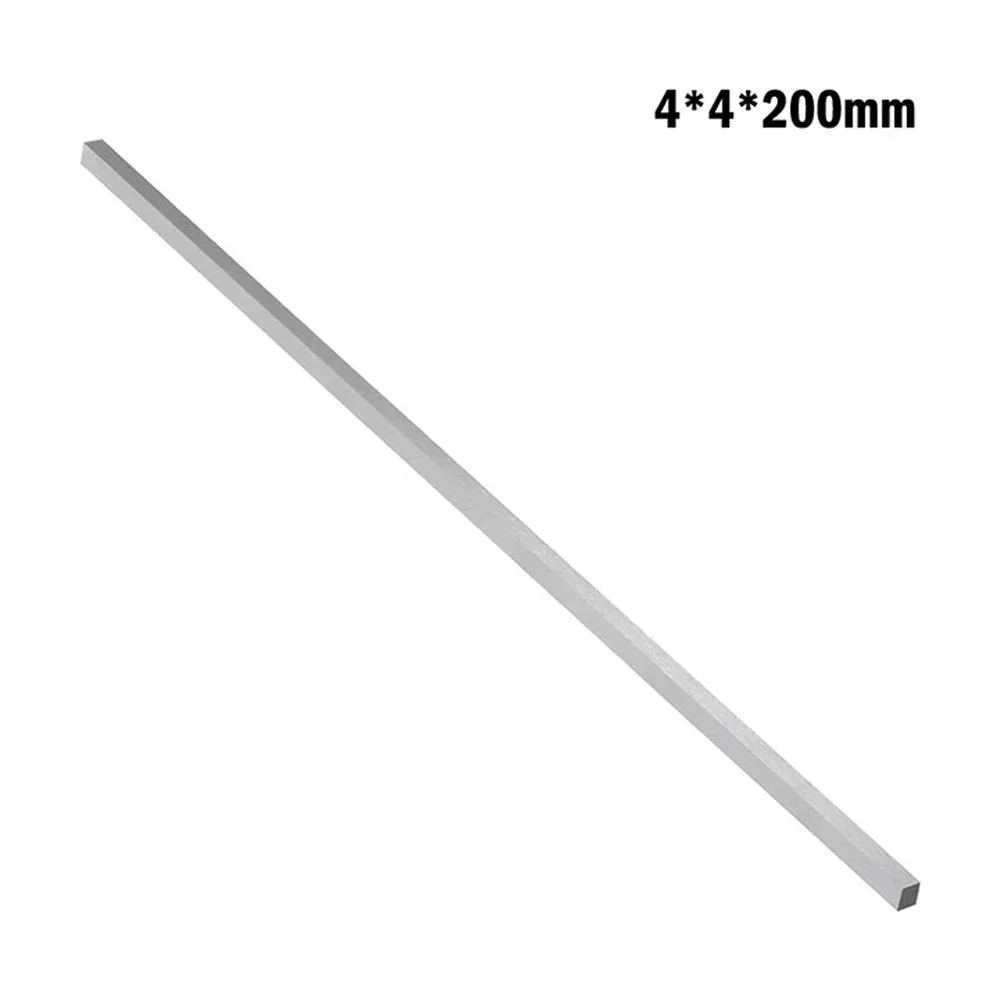 White Steel Bar CNC Lathe Tools HSS Square Steel Bar 200mm Milling Turning Steel Strip For DIY Lathe Cutting Tool