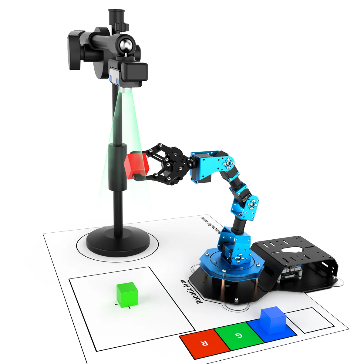 NEW Hiwonder ArmPi 6DOF AI Vision Python Programming Raspberry Pi Robot Arm with Camera OepnCV Educational Robotic Arm Kits