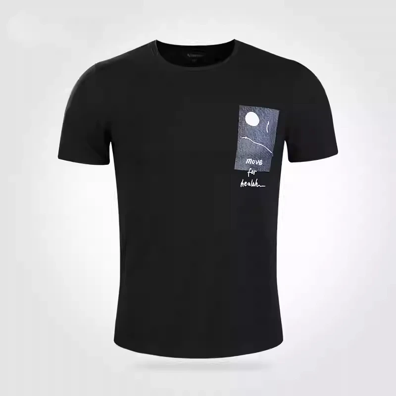 

Motorcycle Trendy Brand Fashion Casual Short-Sleeved T-Shirt Hip-Hop Street Style Men's Round Neck Top Printed Half-Sleeved top'