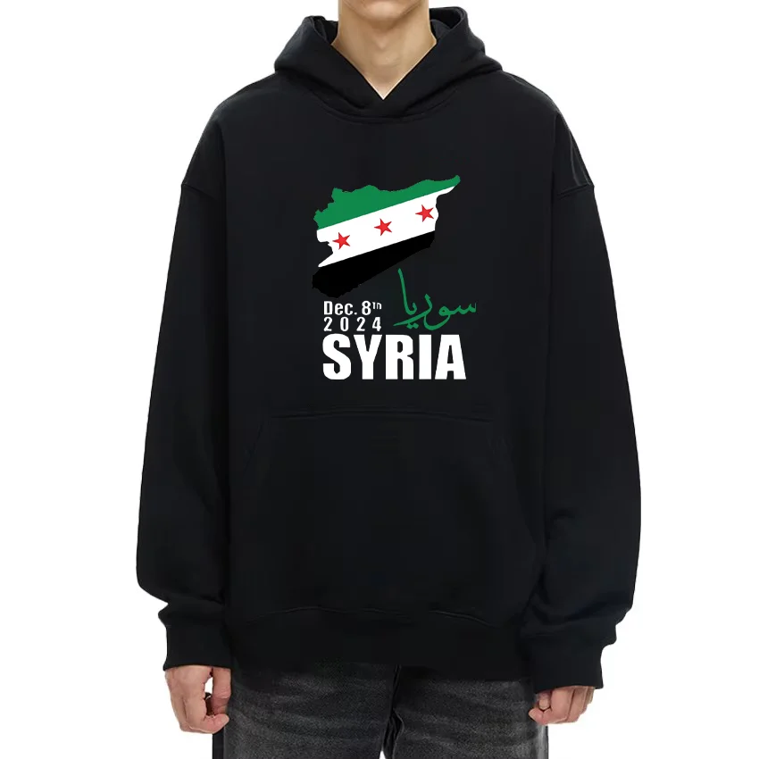 

Syrian Flag Syria fashion Graphics 2025 Hoodie Men Women Fleece hoodie Casual Sweatshirts oversized clothes Long sleeve Pullover