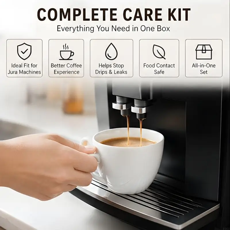 F92F 2PCS Coffee Maker Seal Replacement constructed Of Silicone For Excellent Brewing Results