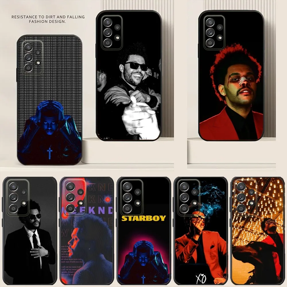 Singer The W-Weeknd Phone Case For Samsung S24,S21,S22,S23,S30,Ultra,S20,Plus,Note,10,9,5G Black soft silicone case