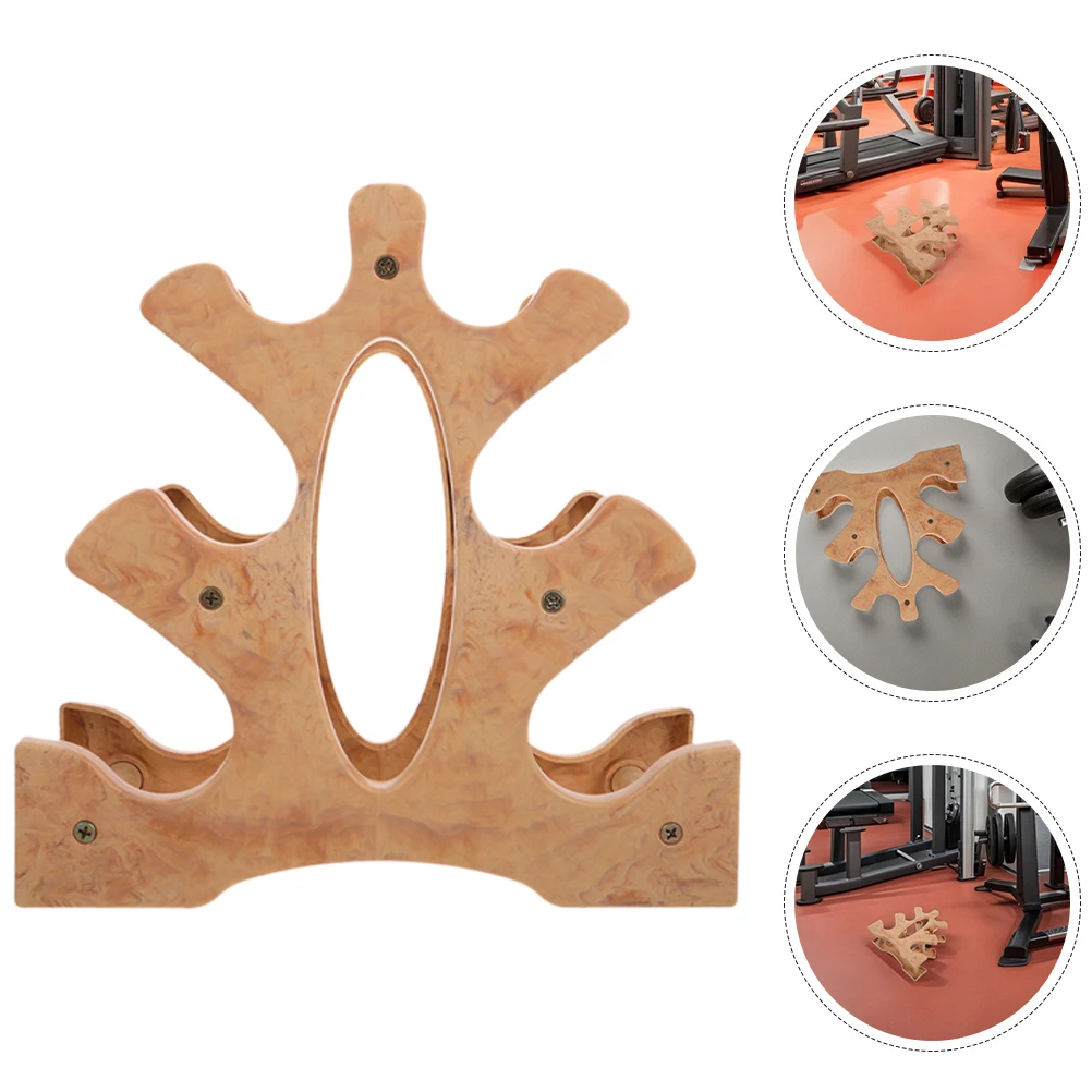 

2pcs Dumbbell Rack Stand Holder PP Storage Saddle Rest Fitness Gym Organizer Space Saving Compact Design for Home Workout