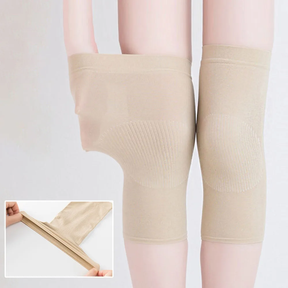 

1 Pair Pressure Reducing Ring Kneepads Nylon Thin Knee Braces Support High Elastic Leg Warmers Summer Air Conditioning Room