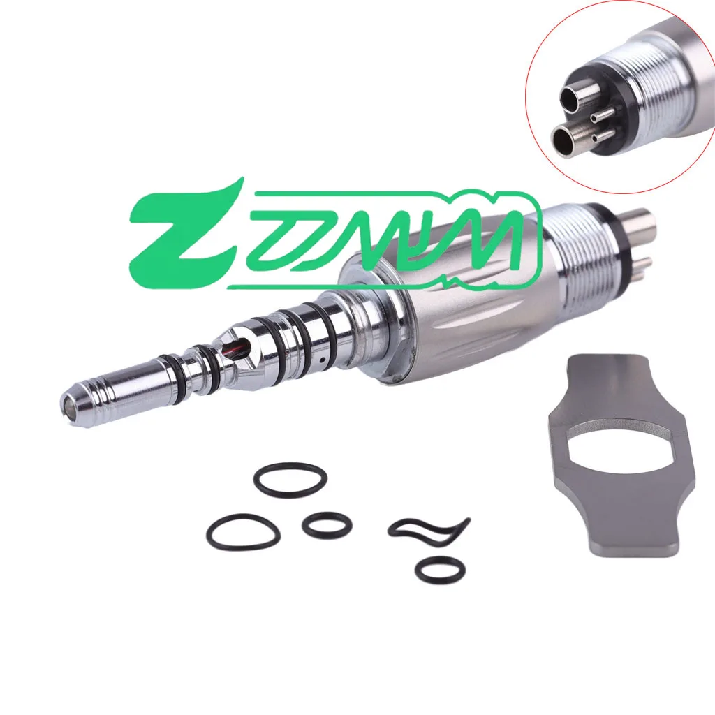 

Niceden den tal Quick Coupler Волоконно-оптический адаптер наконечника Светодиодный 2/4/6 отверстий Подходит для высокоскоростных ручных инструментов для стоматолога