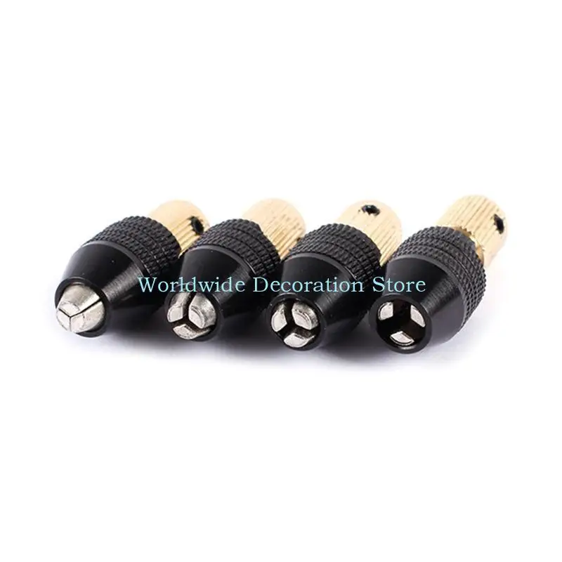 Q39B Adapter Chuck 0.3-3.4mm Three-claw with a Small Hexagonal Wrench Mini Chuck Clamp Drill Chuck Adapt