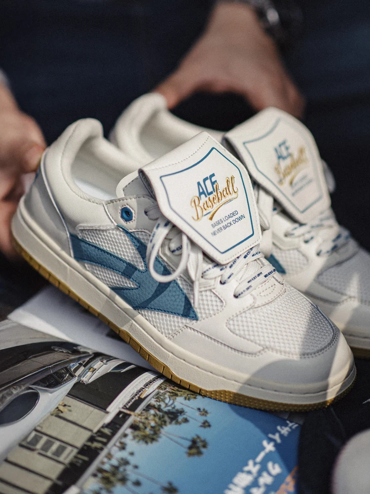 

Maden Summer New Men's Flat Bot Breathable Me Retro American High Street Casual oes Comfortable round Toe Rubber Sole