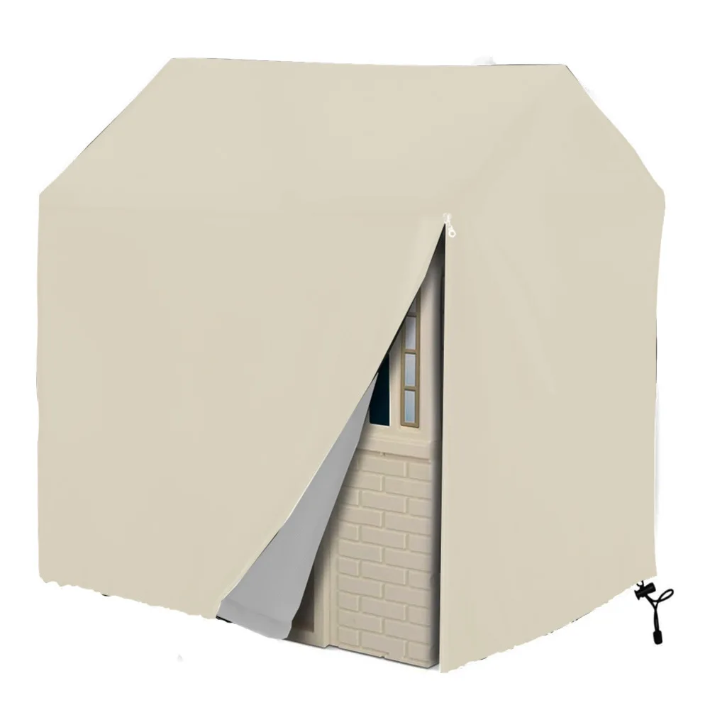 

Защитный чехол для игрового домика на открытом воздухе, водонепроницаемая ткань Оксфорд 210D с надежным шнурком, подходит для надежной устойчивости к атмосферным воздействиям