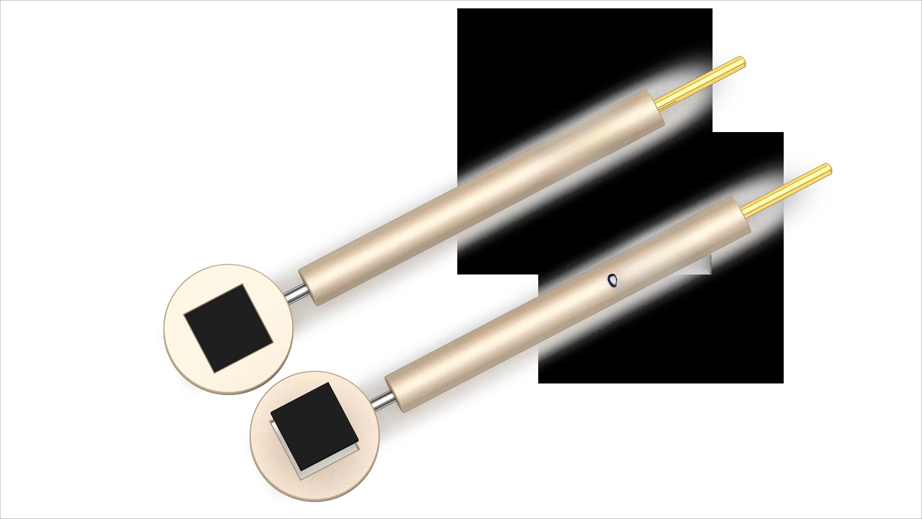 Glass carbon electrode fixture for laboratory supplies