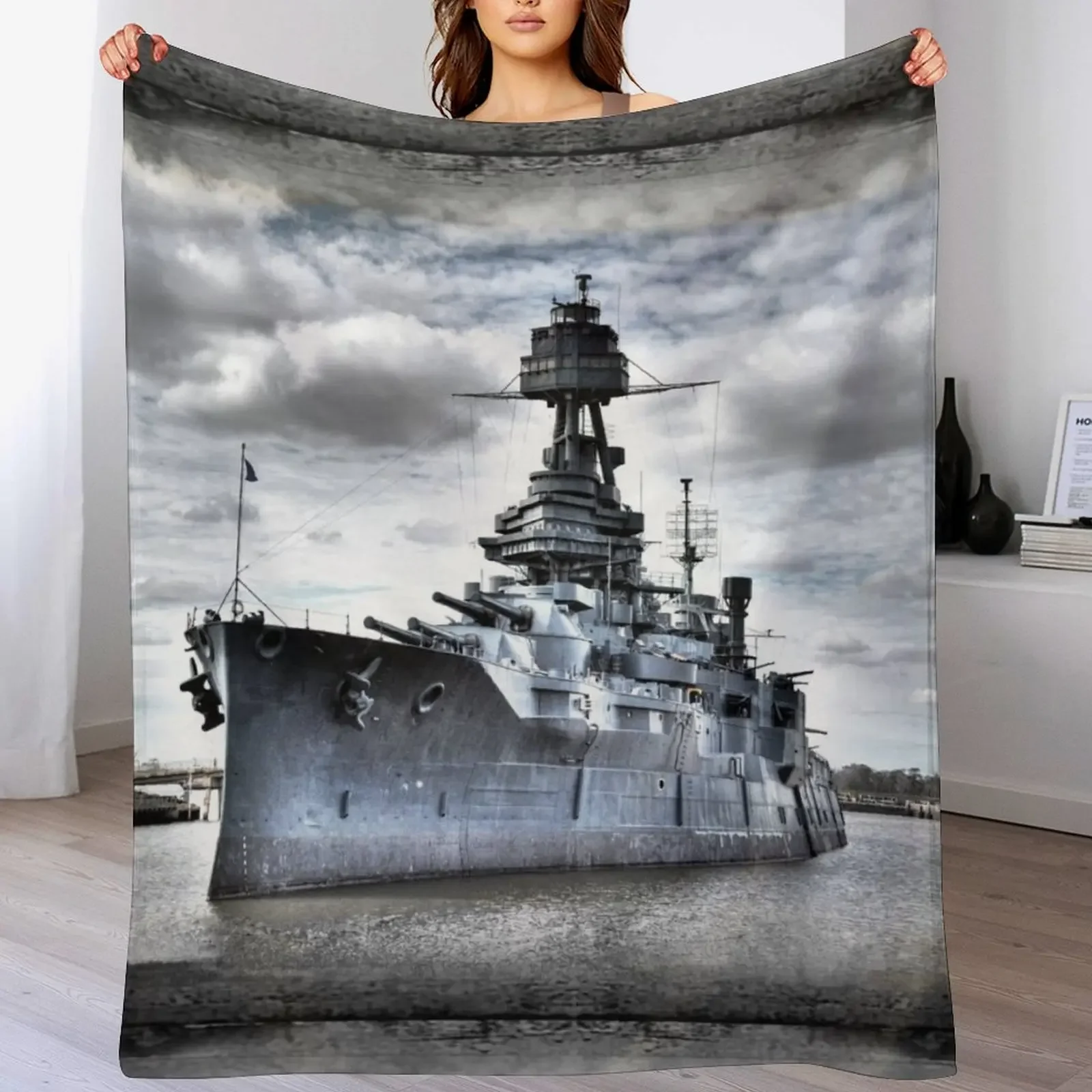 Battleship Texas Throw Blanket Cute Plaid on the sofa Sofas Blankets