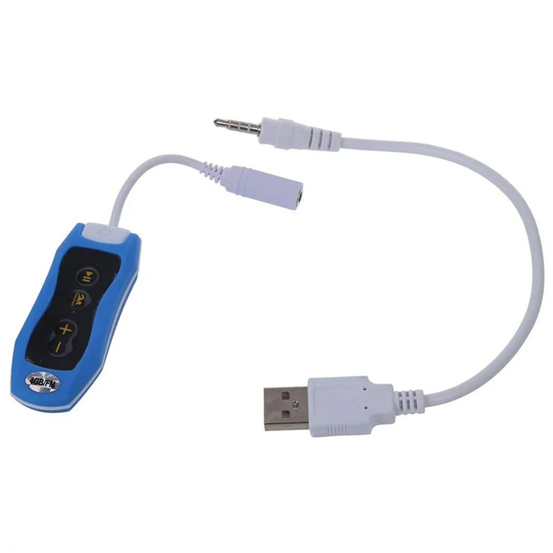

Waterproof IPX8 Clip MP3 Player FM Radio Stereo Sound Swimming Diving Surfing Cycling Sport Music Player with FM(A) HOT