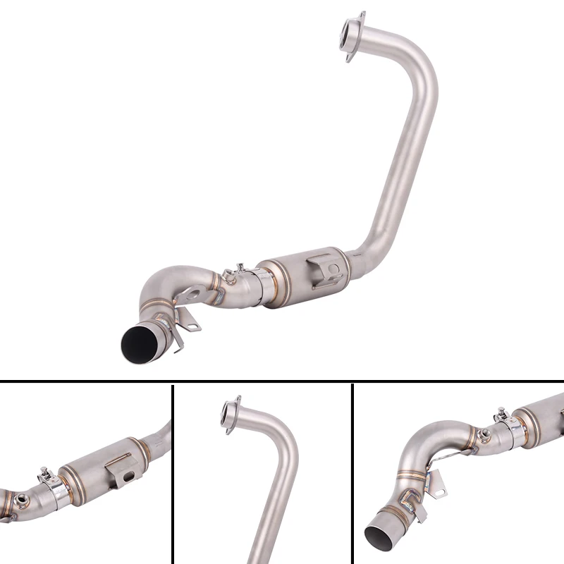 

For Triumph Speed 400 Scrambler 400X 2023 2024 2025 Header Link Pipe Motorcycle Exhaust System Slip On Original Stainless Steel