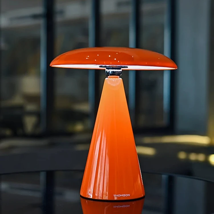 Mushroom LED Table Lamp 3 Color Dimmable Rechargeable Touch Control Bedside Night Light for Bedroom Living Room Home Decorv