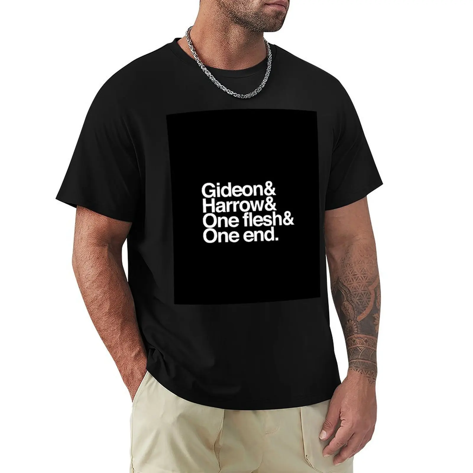 Gideon Harrow One Flesh One End T-Shirt man t shirt summer T-Shirt